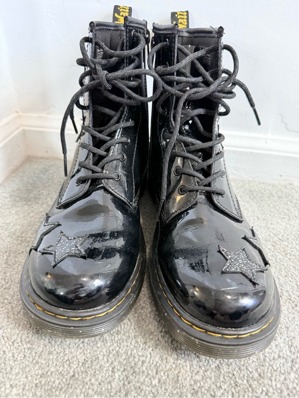 Dr. Martens 1460 Patent Leather with Glitter Stars - Picture 3 of 8